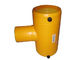 DN32-DN200 PE100 orange Sockel-Gleichgestellt-T-Stück PET Electrofusions-Installationen